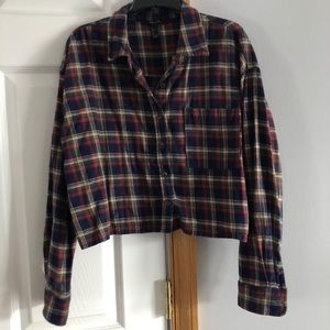 Forever21 cropped flannel